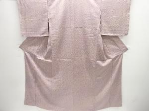 斜め縞に疋田模様小紋着物